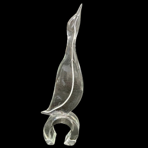 lot 318 image: Signed Vetri Murano by Zanetti Crystal Penguin Sculpture - Auction Estimate $600 - $1,200
