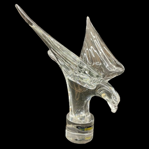 lot 337 image: FM Ronneby Sweden Crystal Eagle Hood Ornament
