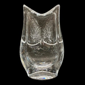 lot 343 image: Daum France Crystal Owl Sculpture