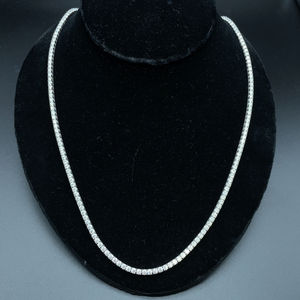 lot 222 image: Dazzling 19.95 Carat Diamond Tennis Necklace in 14k Gold w EGL Report $22,250 Retail