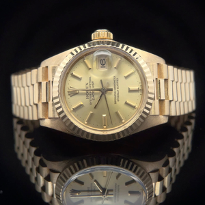 lot 211 image: Rolex Day-Date President 26MM 18k Yellow Gold Watch with Original Box $10,000 Estimate VIDEO