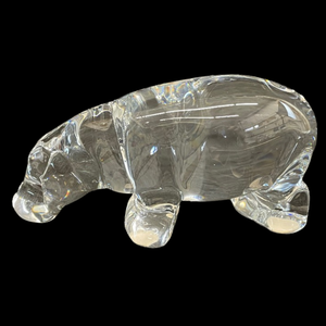 lot 364 image: Baccarat Crystal Hippopotamus Figurine