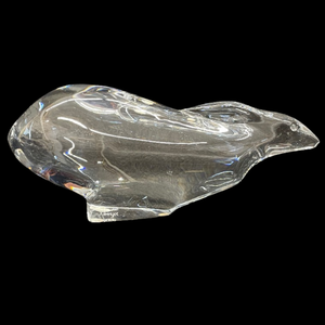 lot 388 image: Baccarat Crystal Rabbit Figurine Signed by R. Rinyot