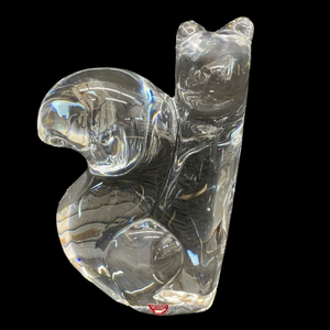 lot 393 image: Orrefors Sweden Crystal Squirrel Figurine
