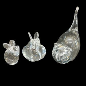 lot 395 image: Crystal Animal Figurines