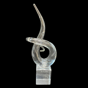 lot 403 image: Vetri Murano Crystal Abstract Sculpture Auction Estimate $800-$1,500
