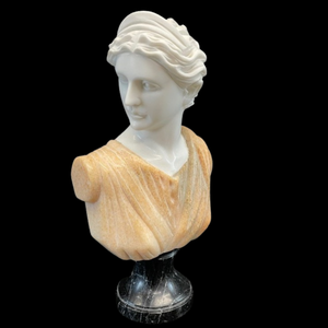 lot 447 image: Marble Bust of Diana the Huntress