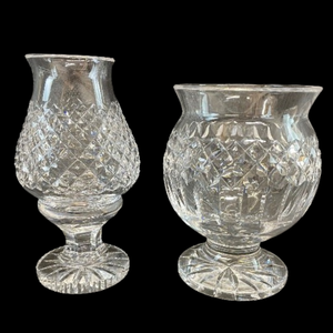 lot 473 image: Waterford Crystal Bouquet & Hurricane Candle Holder