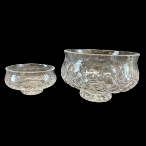 lot 477 image: Waterford Crystal Comeragh Pattern Footed Bowls