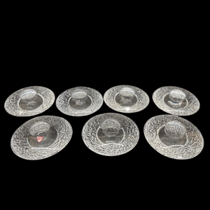 lot 487 image: (7) Orrefors Sweden Crystal Votive Candle Holders