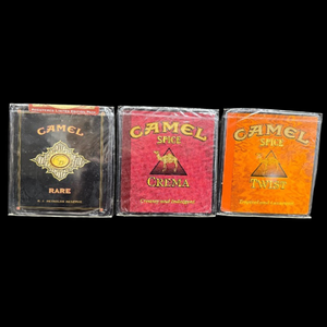 lot 491 image: Three Collectible Sealed Camel Cigarette Packs Exotic Blends Series