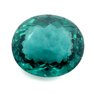 lot 239 image: Large 32.90 Carat Greenish Blue Gemstone Loose