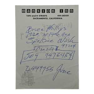 lot 27 image: Johnny Cash Handwritten Two-Sided Note with June Carter Mention $1,200 - $2,000 Estimate 