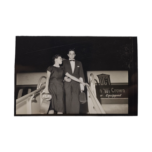 lot 63 image: Original Contact Photo Sheet Segment&nbspof Johnny Cash and Vivian Cash Departing Tour Flight $2,500 - $5,000 Estimate 