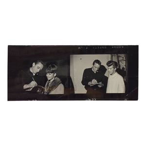 lot 68 image: Original Johnny Cash Contact Photo Segment Signing Autographs for Fans