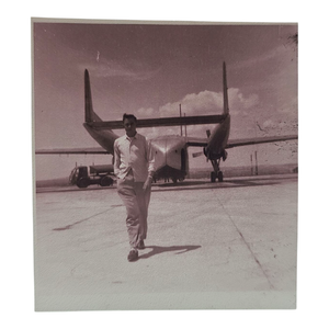 lot 79 image: Johnny Cash Rare US Air Force Photograph Copy  Walking on the Tarmac