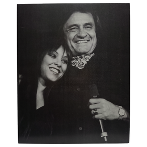 lot 96 image: Johnny Cash and Cindy Cash on Tour  8x10 Original Photograph $3,500 - $5,500 Estimate 