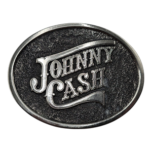 lot 105 image: Johnny Cash Fan Club 1979 Hendersonville Belt Buckle (Silver Tone) $500 - $1,000 Estimate