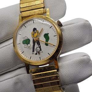 lot 111 image: Johnny Cash Owned  Novelty Golfer Watch