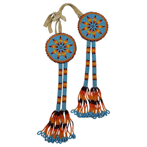 lot 114 image: Johnny Cash Owned  Native American Beaded Headdress Accents Made for Johnny Cash $2,500 - $5,000 Estimate 