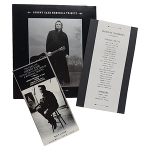 lot 123 image: Johnny Cash Memorial Tribute Personal Invitation & Program Set  November 10, 2003  Ryman Auditorium, Nashville