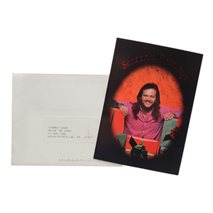 lot 128 image: Travis Tritt Holiday Card Sent to Johnny Cash