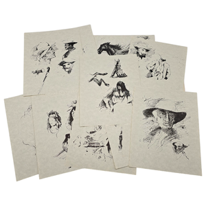 lot 146 image: Johnny Cash Owned  Frederic Remington Sketchbook Set