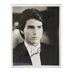 lot 155 image: Tom Cruise Signed 8x10 Photo to Cindy Cash