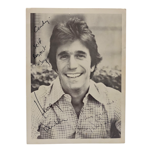 lot 156 image: Henry Winkler Signed 8x10 Photo to Cindy Cash