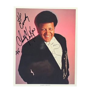 lot 157 image: Chubby Checker Signed 8x10 Photo to Cindy Cash