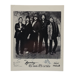 lot 161 image: The Bama Band Signed Promo Photo to Cindy Cash