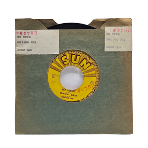 lot 204 image: Johnny Cashs First Single Album  Hey Porter  Cry Cry Cry 45 RPM (Sun 221)  Original 1955 Promotional Copy $2,500$3,500 Estimate