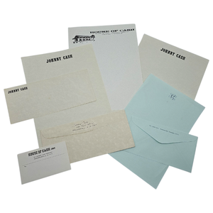 lot 118A image: Johnny Cash, House of Cash, and June Carter Cash Stationery Collection