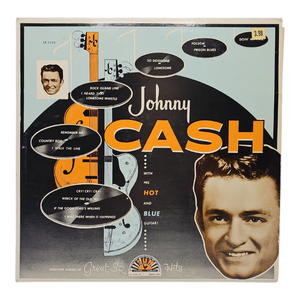 lot 206 image: First Johnny Cash Album Ever - With His Hot and Blue Guitar (1957, Original Sun LP-1220) - First Pressing with Deadwax Markings