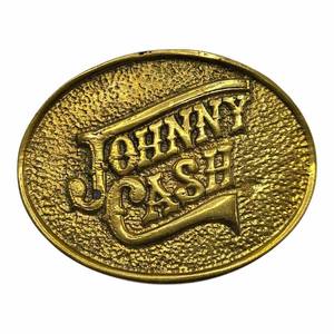 lot 105A image: Johnny Cash Brass Belt Buckle $500 - $1,000 Estimate 
