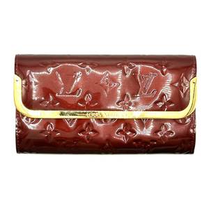 lot 469H image: Louis Vuitton Bordeaux Monogram Vernis Portefeuille Rossmore Long Wallet Pre-Owned Retail $1,200
