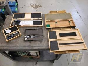 lot 20 image: (2) Calipers and Shars Micrometer Out of Calibration
