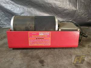 lot 39 image: Chicago Electric Power Tools Dual Drum Rotary Tumbler, Model 90979