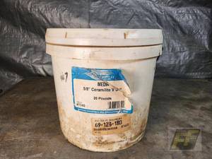 lot 63 image: Raytech 58 Ceramilite V-Cut Vibratory Tumbler Media, 20 lb