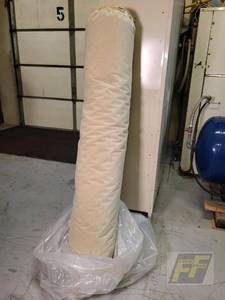 lot 83 image: Beige Fabric Roll, Approx. 7 Width, Plain Pattern, Upholstery Use