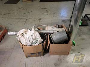lot 84 image: AmeriVent R3FCA-3 HVAC Duct, Thomas PS5RM Lighting Fixture Components