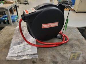 lot 94 image: Craftsman 16349 Retractable Air Hose Reel, 30 ft, 38 in, 300 PSI