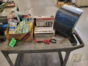 lot 95 image: Cooper Lighting APC7R LED Exit Sign, Thermoplastic, RedWhite