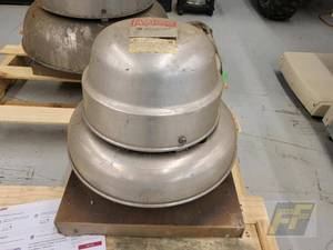lot 128 image: Loren Cook 100C15DL Centrifugal Downblast Roof Exhaust Fan, 1,059 CFM, 10 in Wheel