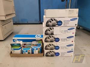 lot 145 image: HP and Samsung Printer Ink and Toner Cartridges, Models Q6000A, CLP-510D3K