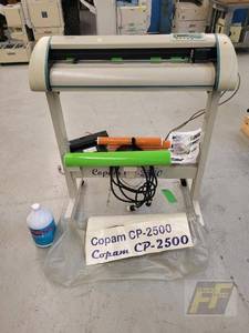 lot 150 image: Copam CP-2500 Vinyl Cutter Plotter, Includes Vinyl Rolls and Application Fluid
