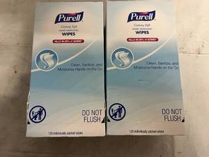 lot 31 image: 2 Packs of Purell Wipes