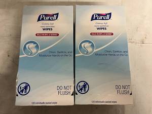 lot 34 image: 2 Packs of Purell Wipes