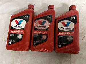 lot 42 image: Valvoline High Mileage Sythetic Motor Oil - 10W-30