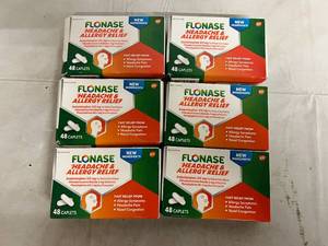 lot 90 image: 6 Boxes of Flonase Headache & Allergy Relief